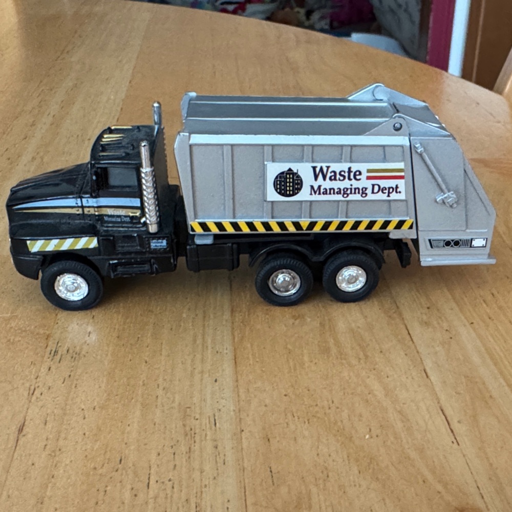 Waste Management Toy Truck - Black and Gray
